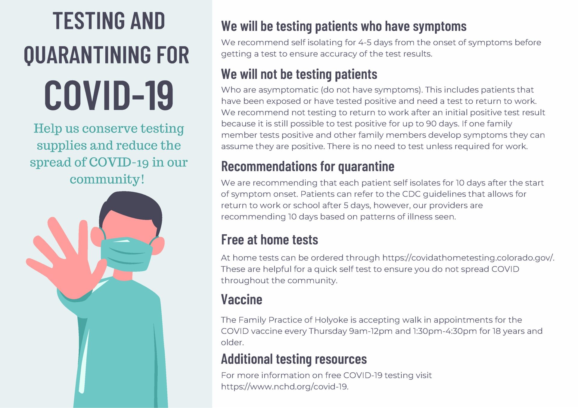 COVID_Public Announcement for Testing and Quarantining