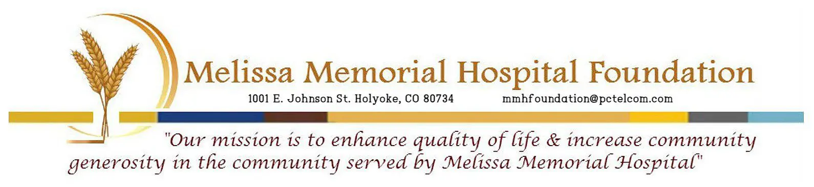 A logo for the memorial hospital in holyoke, co.