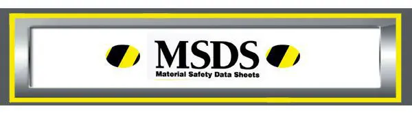 A logo of material safety data sheets