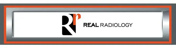 A picture of the logo for real radio.
