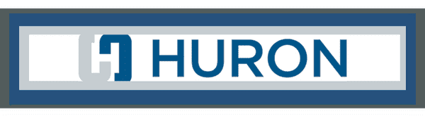 A blue and white logo for church